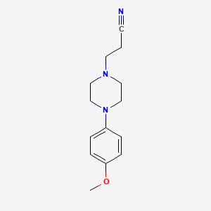 3-(4-(4-Methoxyphenyl)piperazin-1-yl)propanenitrile