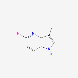 molecular formula C8H7FN2 B8744535 5-fluoro-3-methyl-1H-pyrrolo[3,2-b]pyridine 