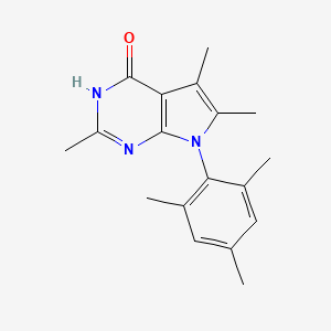 7-Mesityl-2,5,6-trimethyl-3H-pyrrolo[2,3-d]pyrimidin-4(7H)-one
