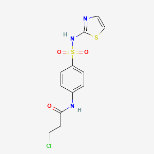 3-chloro-N-[4-(1,3-thiazol-2-ylsulfamoyl)phenyl]propanamide
