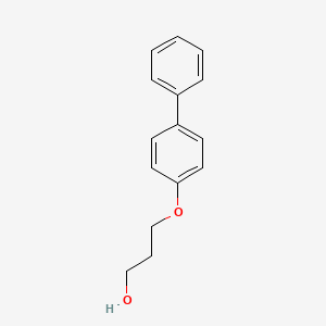 molecular formula C15H16O2 B8744660 3-(4-Phenylphenoxy)propan-1-ol CAS No. 173025-78-0