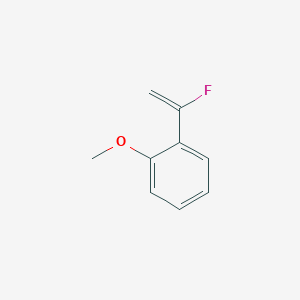 molecular formula C9H9FO B8744840 Benzene, 1-(1-fluoroethenyl)-2-methoxy- CAS No. 137763-80-5