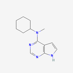 1H-Pyrrolo[2,3-d]pyrimidin-4-amine, N-cyclohexyl-N-methyl-