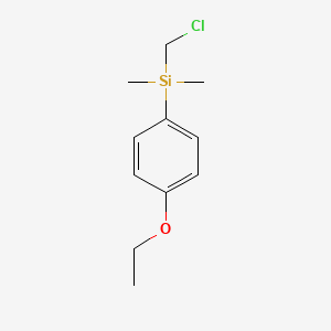 molecular formula C11H17ClOSi B8744857 Silane, (chloromethyl)(4-ethoxyphenyl)dimethyl- CAS No. 106773-87-9