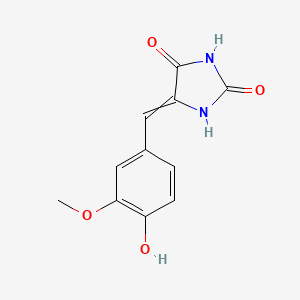 molecular formula C11H10N2O4 B8744889 5-Vanillylidenehydantoin 