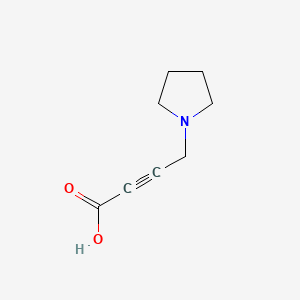 molecular formula C8H11NO2 B8744954 4-(1-Pyrrolidinyl)-2-butynoic acid CAS No. 38346-98-4