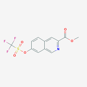 Methyl 7-(trifluoromethylsulfonyloxy)isoquinoline-3-carboxylate
