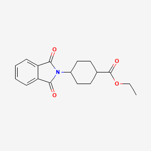 molecular formula C17H19NO4 B8745075 Ethyl 4-(1,3-dioxoisoindolin-2-yl)cyclohexanecarboxylate 