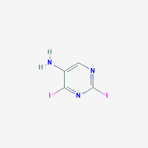 2,4-Diiodopyrimidin-5-amine