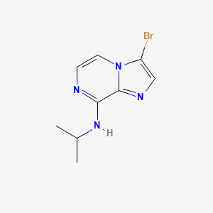 molecular formula C9H11BrN4 B8745106 3-Bromo-n-isopropylimidazo[1,2-a]pyrazin-8-amine CAS No. 787590-41-4