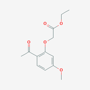 Ethyl (2-acetyl-5-methoxyphenoxy)acetate