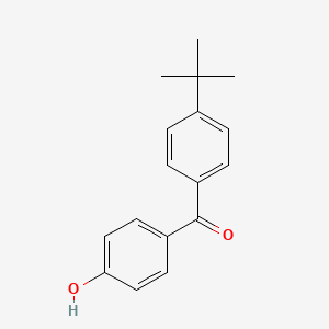 molecular formula C17H18O2 B8745158 Methanone, [4-(1,1-dimethylethyl)phenyl](4-hydroxyphenyl)- CAS No. 55044-96-7