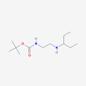 molecular formula C12H26N2O2 B8745179 Tert-butyl[2-(pentan-3-ylamino)ethyl]carbamate 