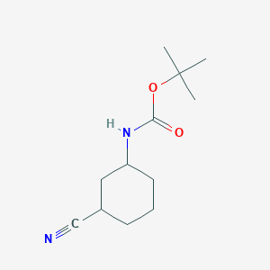 molecular formula C12H20N2O2 B8745244 tert-Butyl trans-3-cyanocyclohexylcarbamate 