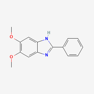 molecular formula C15H14N2O2 B8745328 5,6-dimethoxy-2-phenyl-1H-benzimidazole CAS No. 88580-73-8