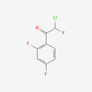 molecular formula C8H4ClF3O B8745406 2-CHLORO-1-(2,4-DIFLUOROPHENYL)-2-FLUOROETHANONE CAS No. 94119-78-5