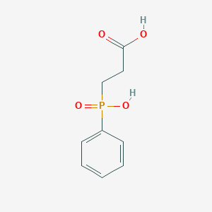 molecular formula C9H11O4P B087457 3-(Hydroxy(phenyl)phosphoryl)propanoic acid CAS No. 14657-64-8