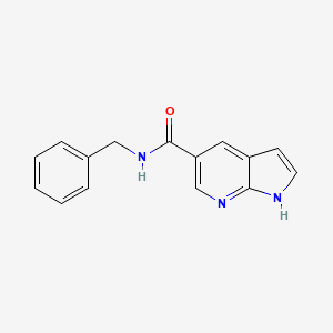 molecular formula C15H13N3O B8745701 N-Benzyl-1H-pyrrolo[2,3-b]pyridine-5-carboxamide CAS No. 858116-65-1