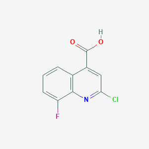 2-Chloro-8-fluoroquinoline-4-carboxylic acid