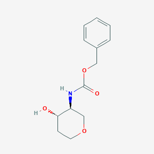 benzyl N-[(3S,4S)-4-hydroxytetrahydropyran-3-yl]carbamate