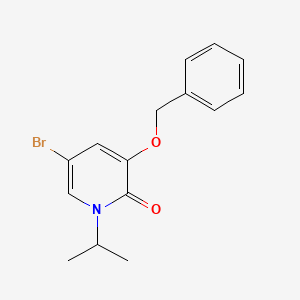 molecular formula C15H16BrNO2 B8745764 3-(Benzyloxy)-5-bromo-1-(propan-2-yl)pyridin-2(1H)-one 