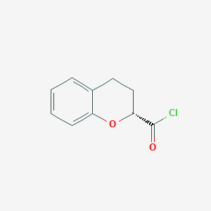 molecular formula C10H9ClO2 B8745772 (2R)-3,4-Dihydro-2H-1-benzopyran-2-carbonyl chloride CAS No. 227466-91-3