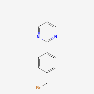 2-(4-(Bromomethyl)phenyl)-5-methylpyrimidine