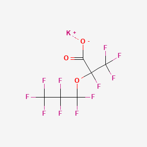molecular formula C6F11KO3 B8745816 Potassium 2,3,3,3-tetrafluoro-2-(heptafluoropropoxy)propionate CAS No. 67118-55-2