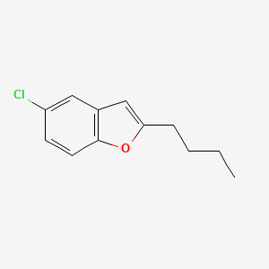 molecular formula C12H13ClO B8745880 2-Butyl-5-chlorobenzofuran CAS No. 55877-57-1