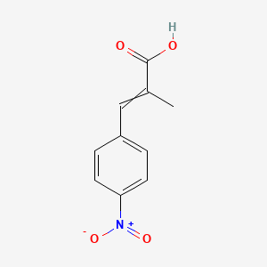 molecular formula C10H9NO4 B8745896 alpha-Methyl-4-nitrocinnamic acid 