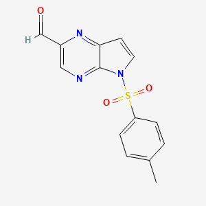 5-tosyl-5H-pyrrolo[2,3-b]pyrazine-2-carbaldehyde