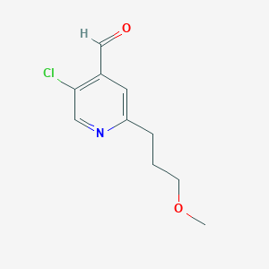 5-Chloro-2-(3-methoxypropyl)pyridine-4-carbaldehyde