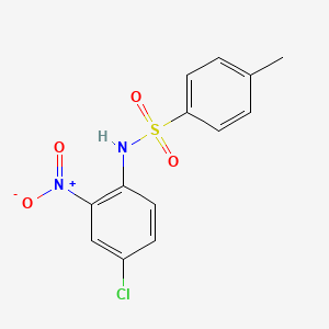 molecular formula C13H11ClN2O4S B8745976 N-(4-chloro-2-nitrophenyl)-4-methylbenzenesulfonamide 