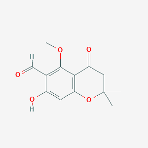 7-Hydroxy-5-methoxy-2,2-dimethyl-4-oxochroman-6-carbaldehyde