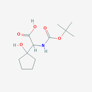N-(t-Butoxycarbonyl)-alpha-(1-hydroxycyclopentyl)-glycine