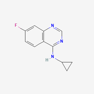 N-cyclopropyl-7-fluoroquinazolin-4-amine