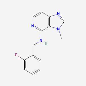 molecular formula C14H13FN4 B8746132 N-(2-Fluorobenzyl)-3-methyl-3H-imidazo[4,5-c]pyridin-4-amine CAS No. 87035-14-1