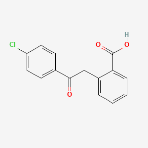 molecular formula C15H11ClO3 B8746140 2-(4-Chlorophenacyl)benzoic acid 