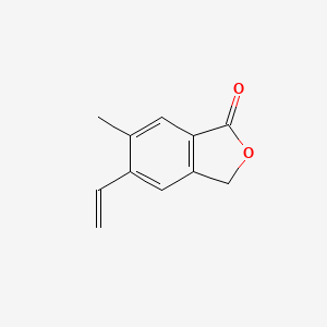 molecular formula C11H10O2 B8746169 5-ethenyl-6-methyl-2-benzofuran-1(3H)-one 