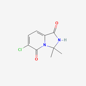 molecular formula C9H9ClN2O2 B8746196 6-Chloro-3,3-dimethyl-2,3-dihydroimidazo[1,5-a]pyridine-1,5-dione 