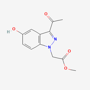 Methyl 2-(3-acetyl-5-hydroxy-1H-indazol-1-yl)acetate