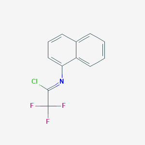 molecular formula C12H7ClF3N B8746214 Ethanimidoyl chloride, 2,2,2-trifluoro-N-1-naphthalenyl- CAS No. 143681-37-2