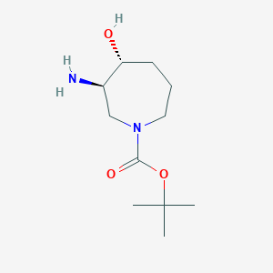 (3R,4R)-tert-Butyl 3-amino-4-hydroxyazepane-1-carboxylate