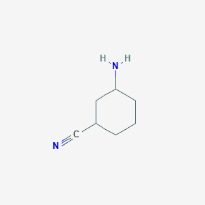 molecular formula C7H12N2 B8746235 3-Aminocyclohexanecarbonitrile 