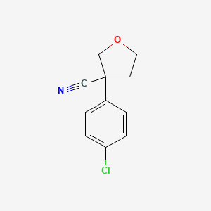 3-(4-Chlorophenyl)tetrahydrofuran-3-carbonitrile