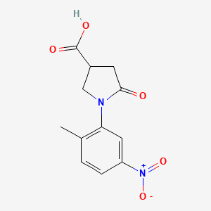 1-(2-Methyl-5-nitrophenyl)-5-oxopyrrolidine-3-carboxylic acid