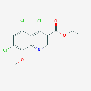 Ethyl 4,5,7-trichloro-8-methoxyquinoline-3-carboxylate