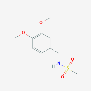 molecular formula C10H15NO4S B8746296 N-(3,4-dimethoxybenzyl)methanesulfonamide 