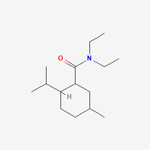 molecular formula C15H29NO B8746335 N,N-Diethyl-2-isopropyl-5-methylcyclohexanecarboxamide CAS No. 57233-12-2