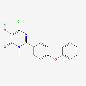 6-chloro-5-hydroxy-3-methyl-2-(4-phenoxyphenyl)pyrimidin-4(3H)-one